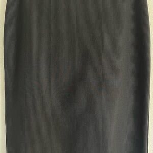 Express Black Pinstripe Pencil Skirt Lace Hem Size Small Career